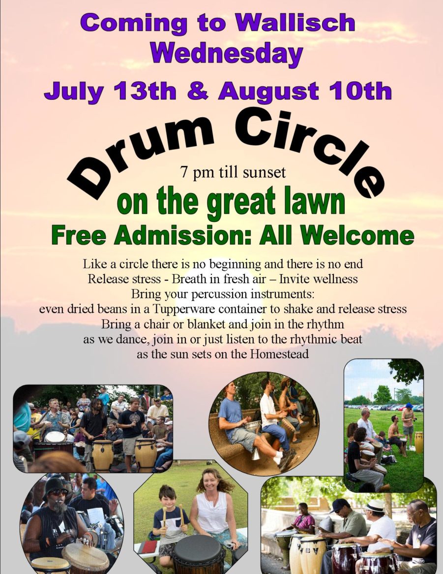 Drum Circle at Wallisch Homestead, W Milford Jul 13, Aug 10 2022