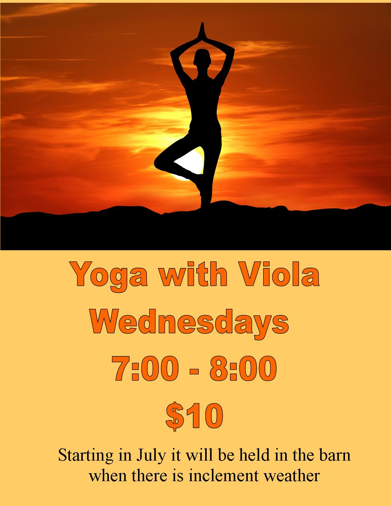 Yoga with Viola - Friends of Wallisch Homestead